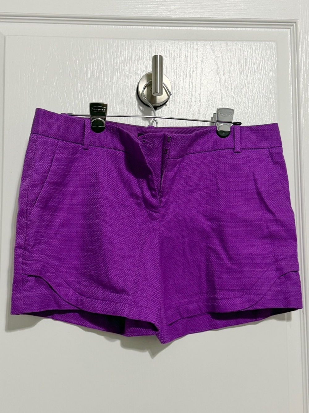 The Limited Purple Textured Trouser Shorts Size 10